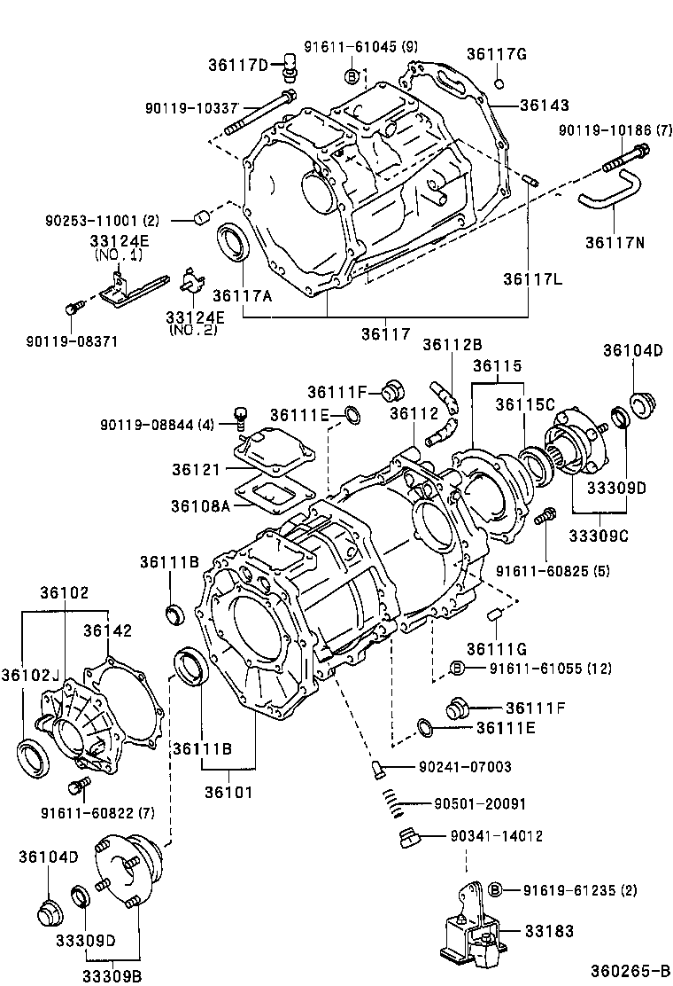 Transfer Case & Extension Housing