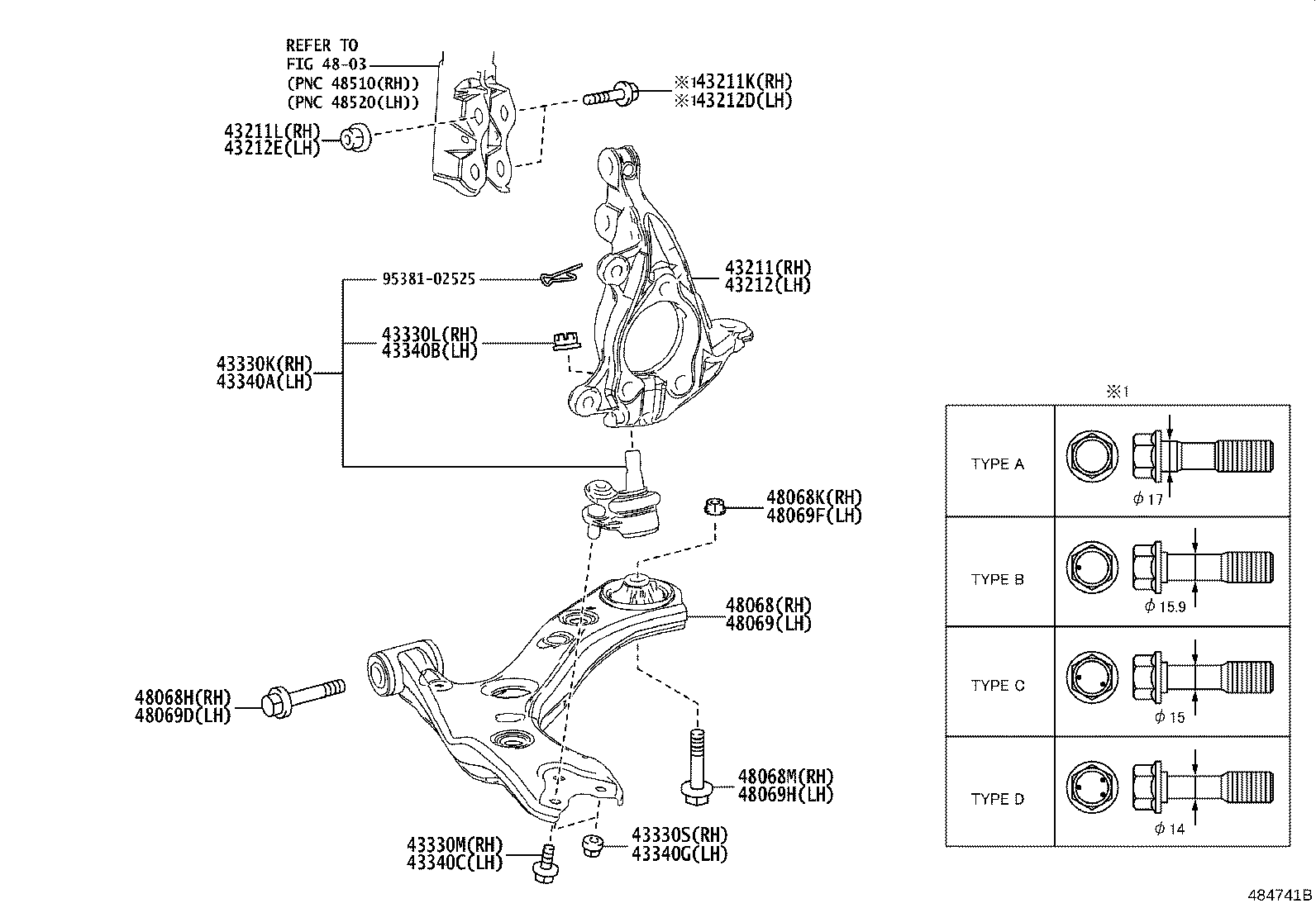 Front Axle Arm Steering Knuckle