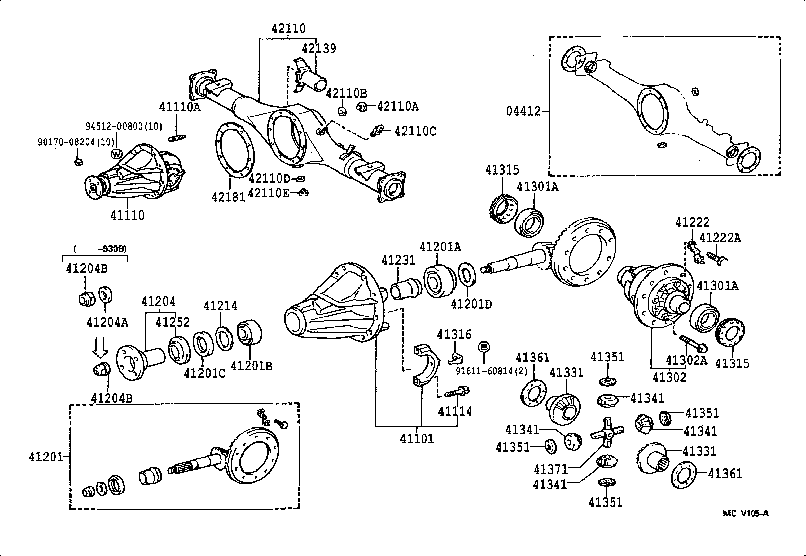 Rear Axle Housing Differential