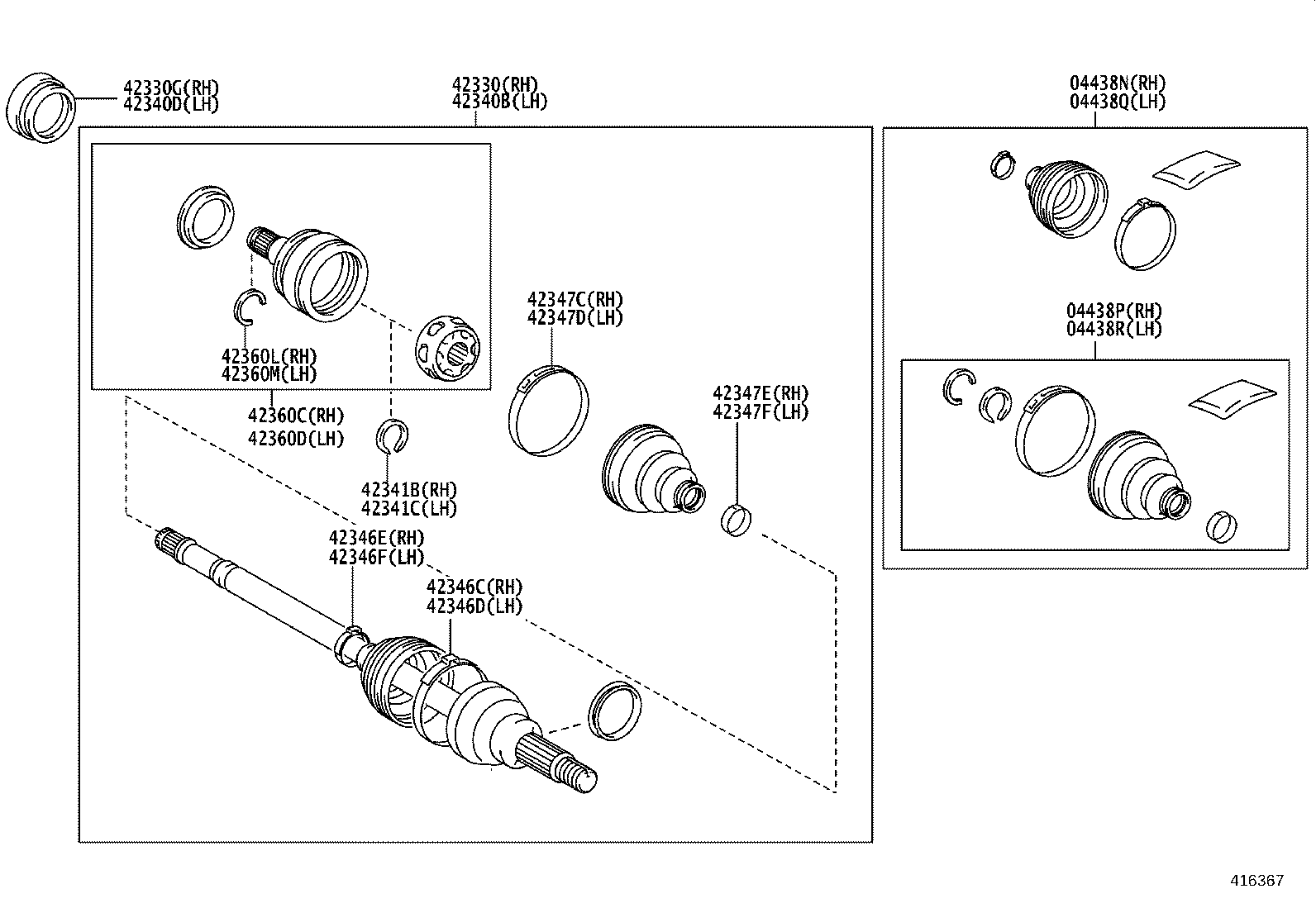 Rear Axle Shaft Hub