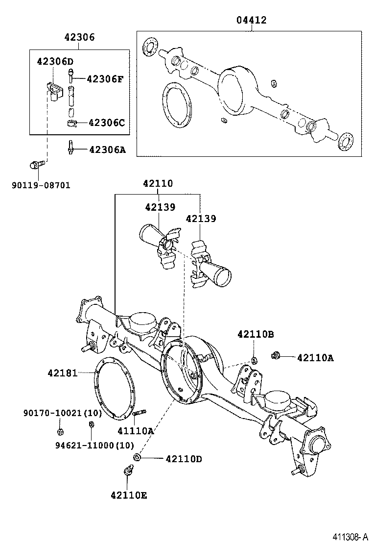 Rear Axle Housing Differential