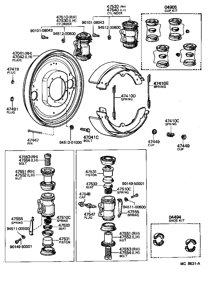 Front Drum Brake Wheel Cylinder