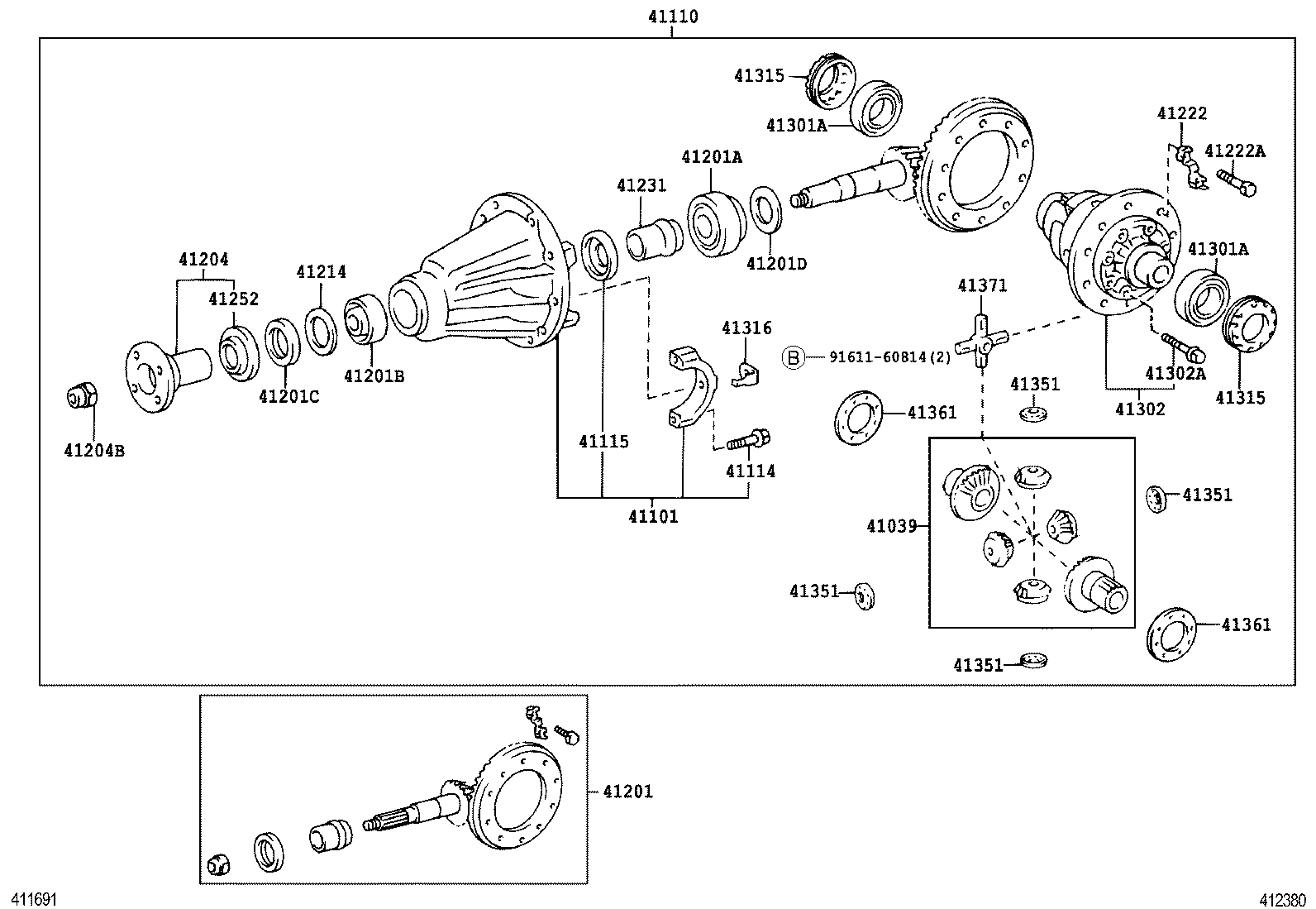 Rear Axle Housing Differential