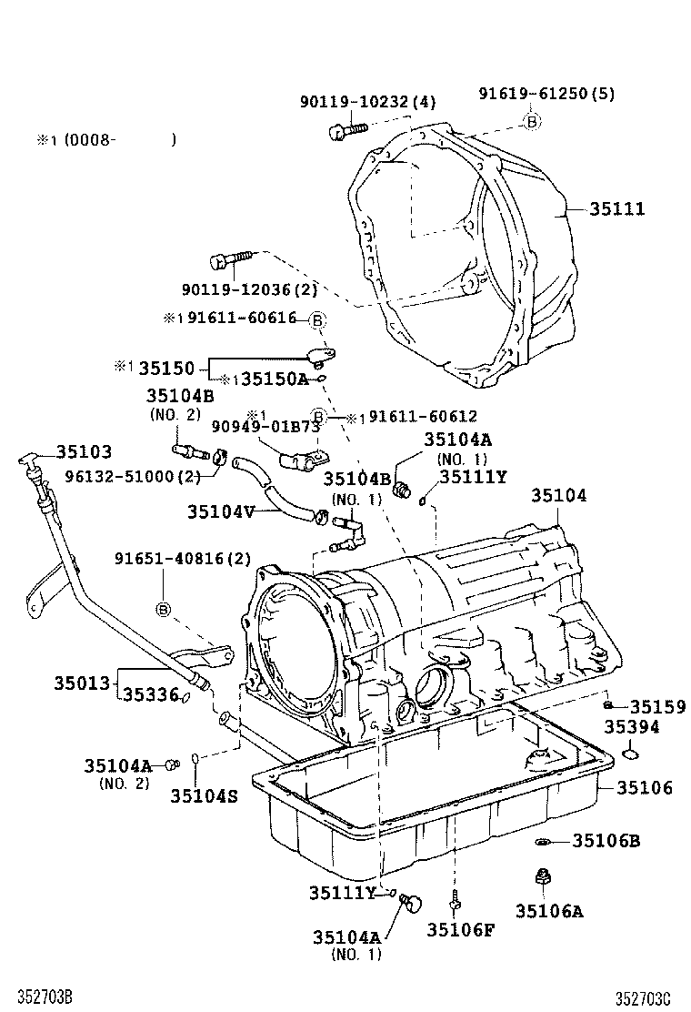 Transmission Case & Oil Pan