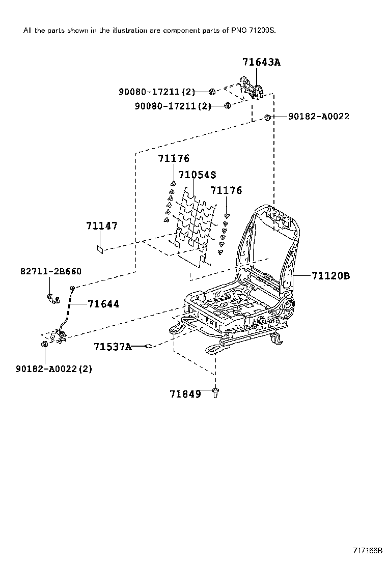 Asiento delantero y riel del asiento