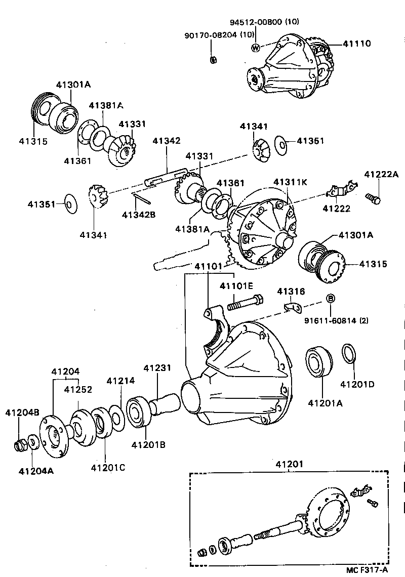 Rear Axle Housing Differential