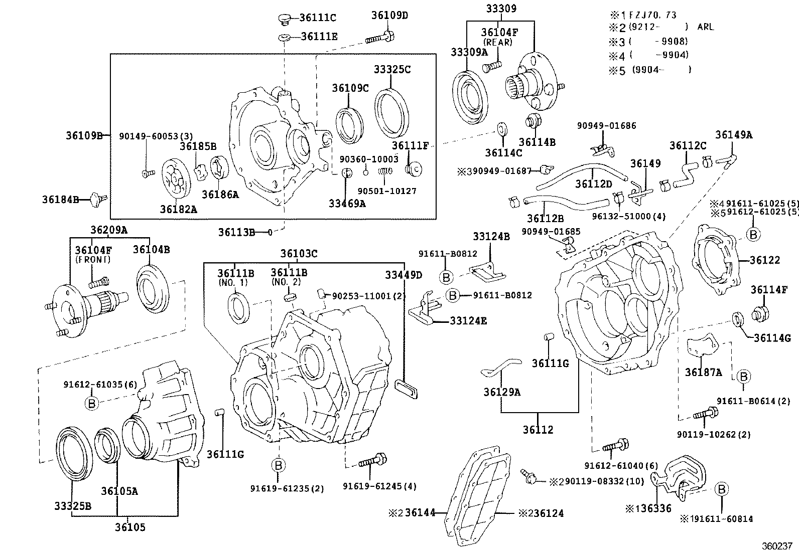 Transfer Case & Extension Housing