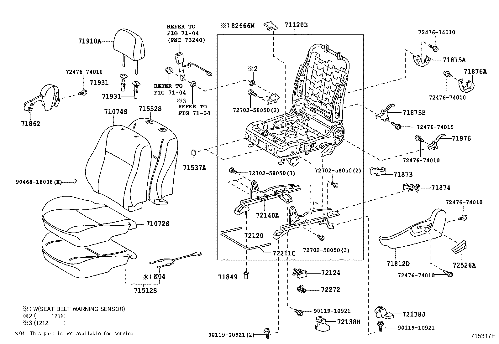 Front Seat & Seat Track