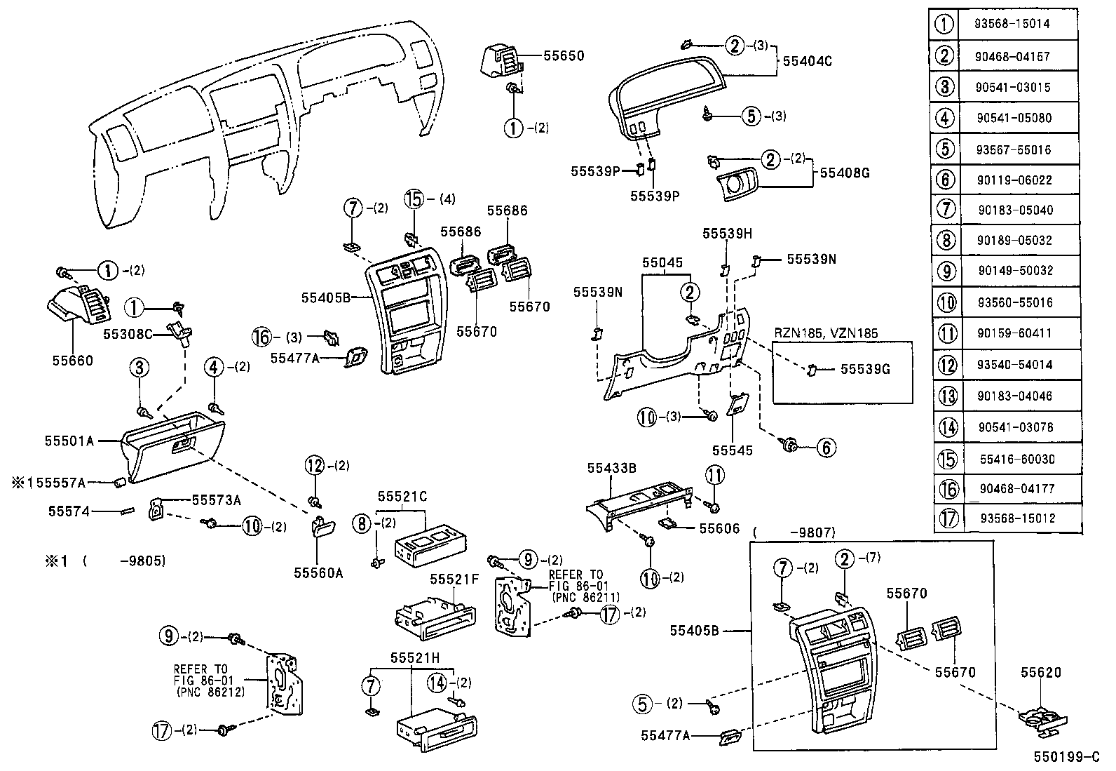 Instrument Panel Glove Compartment