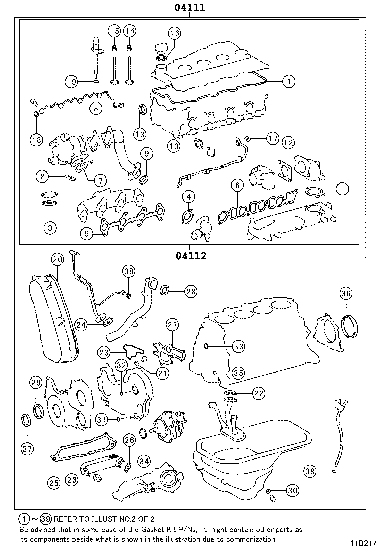 Engine Overhaul Gasket Kit