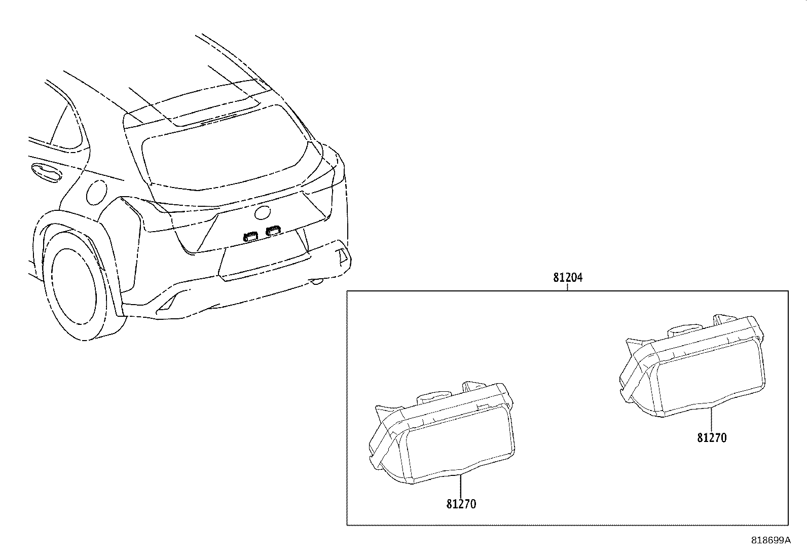 Rear License Plate Lamp