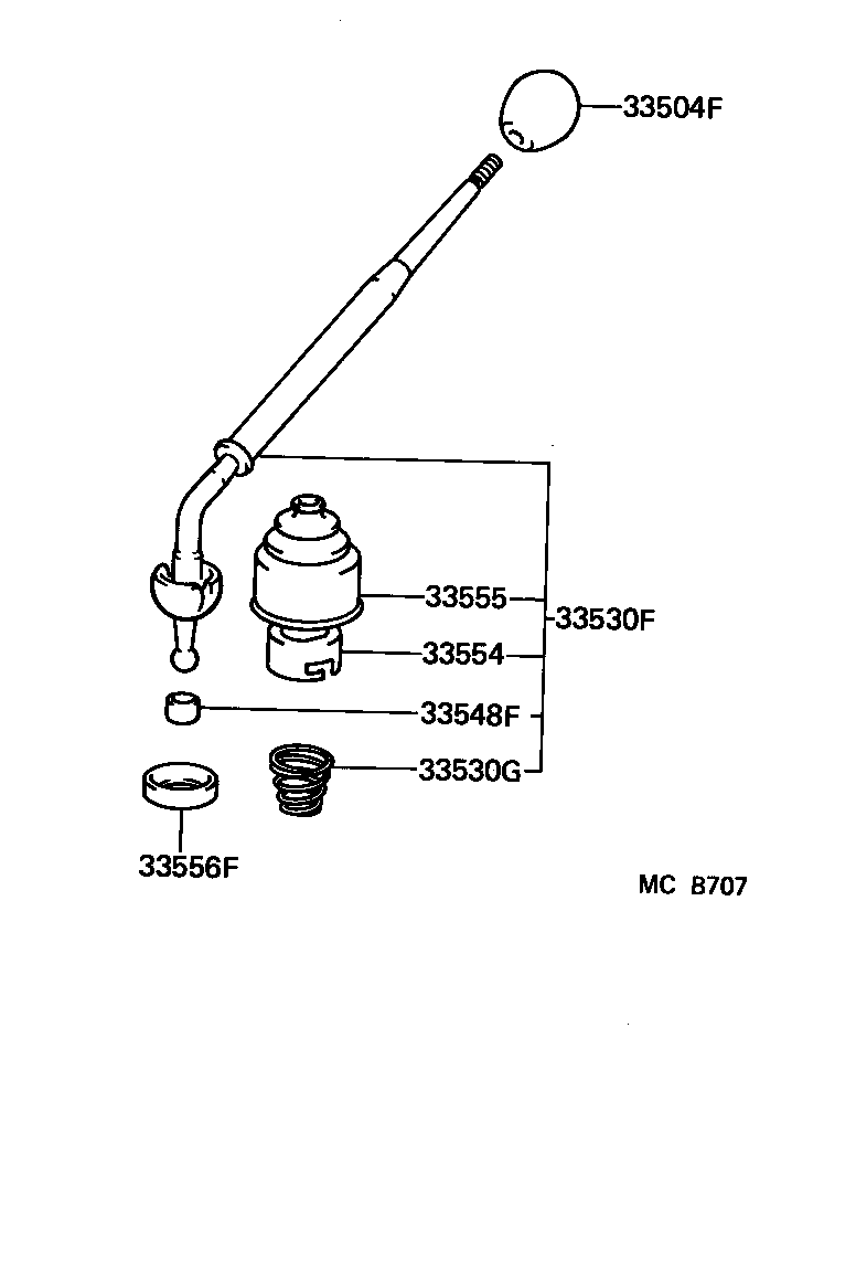 Shift Lever & Retainer