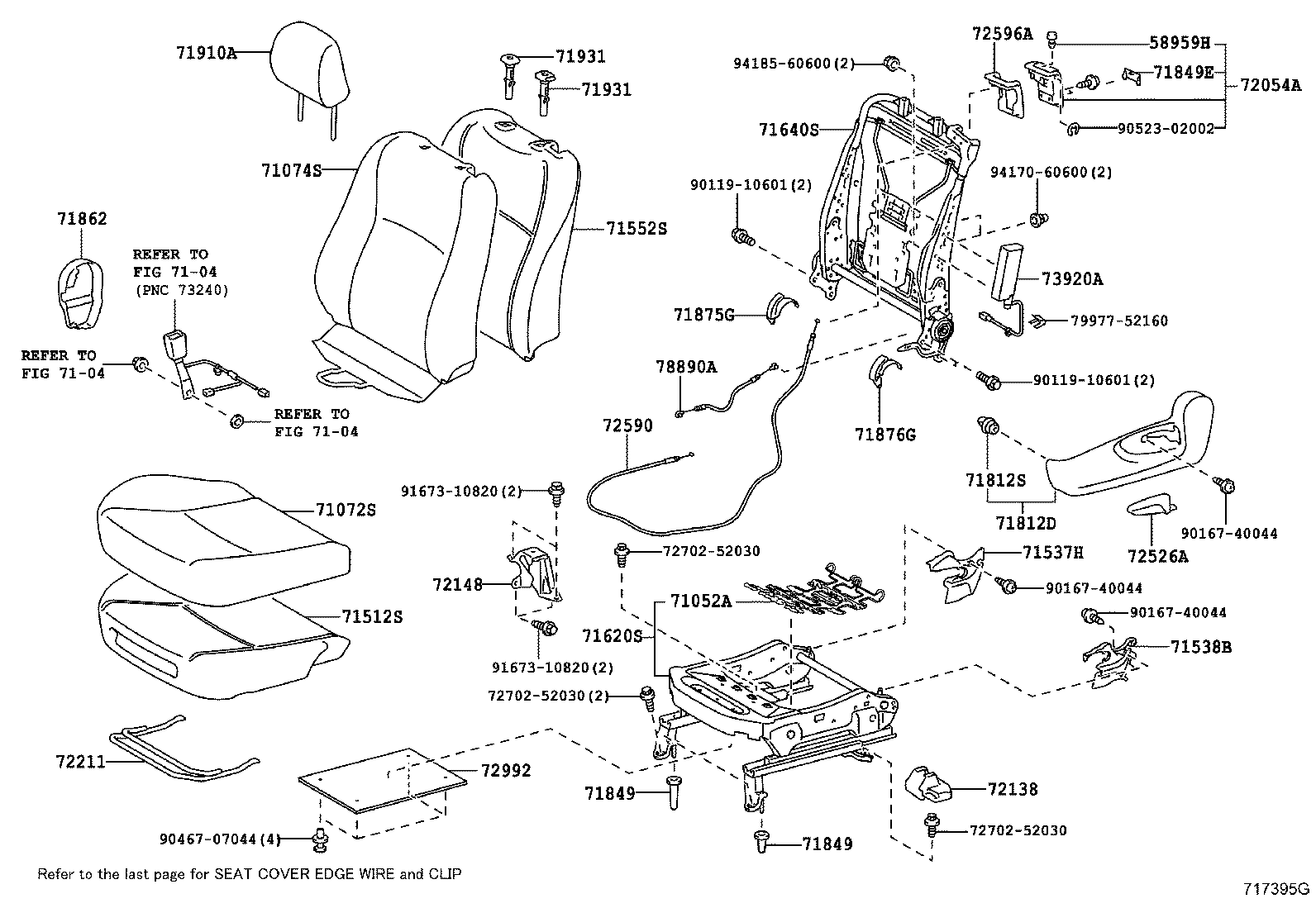 Asiento delantero y riel del asiento