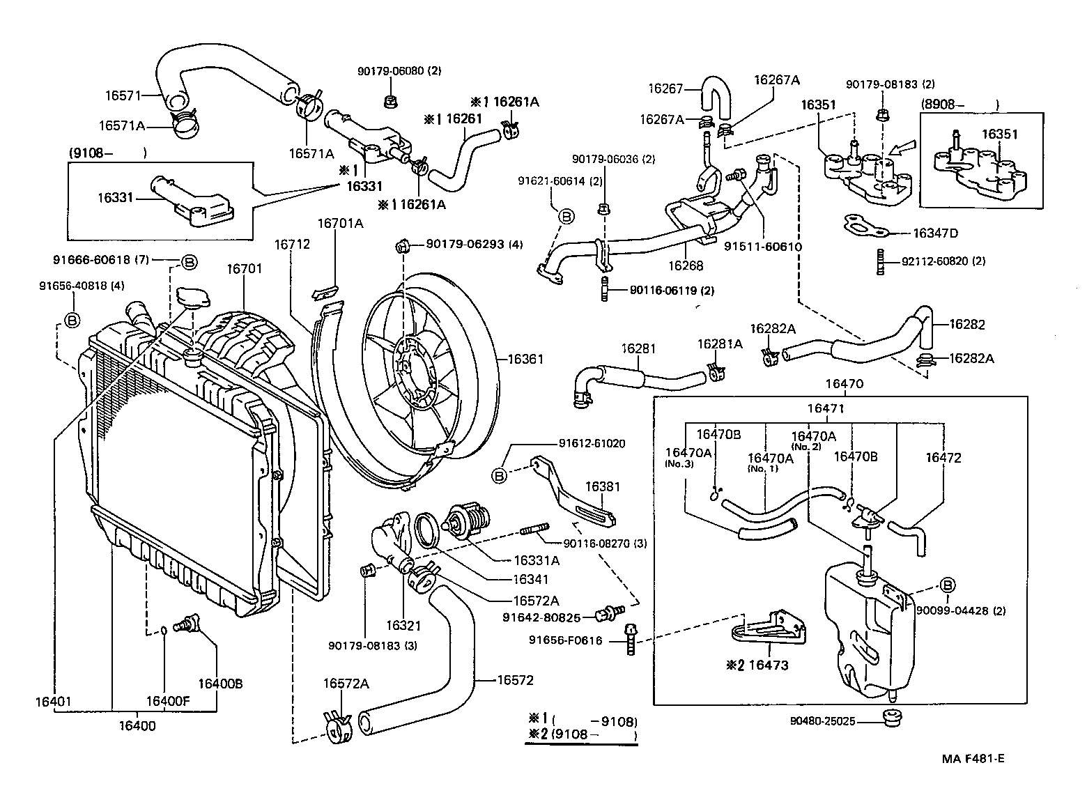 Radiator Water Outlet