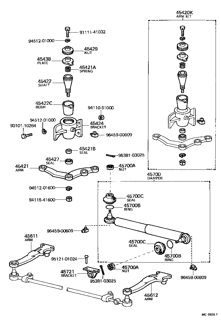 Enlace del mecanismo de dirección