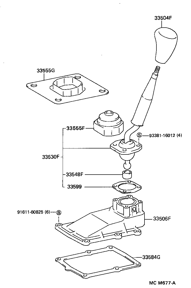 Shift Lever & Retainer