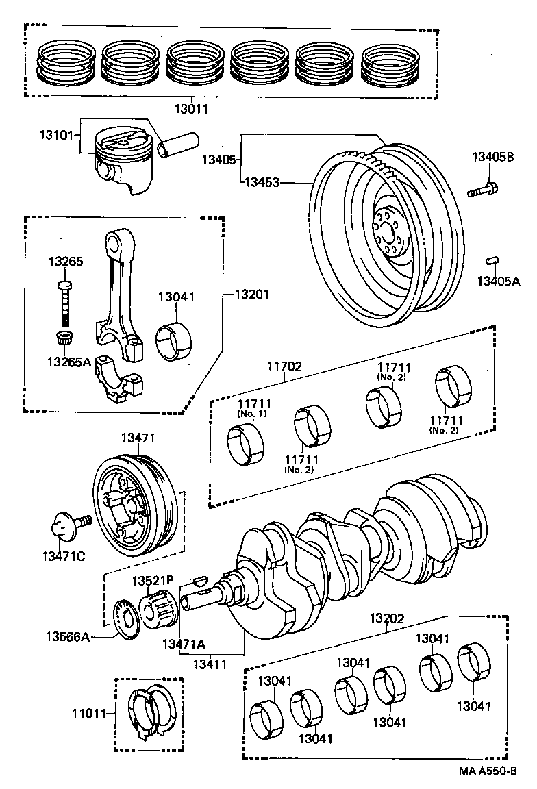 Cigüeñal y pistón