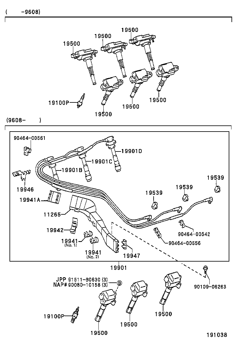 Ignition Coil Spark Plug Glow Plug