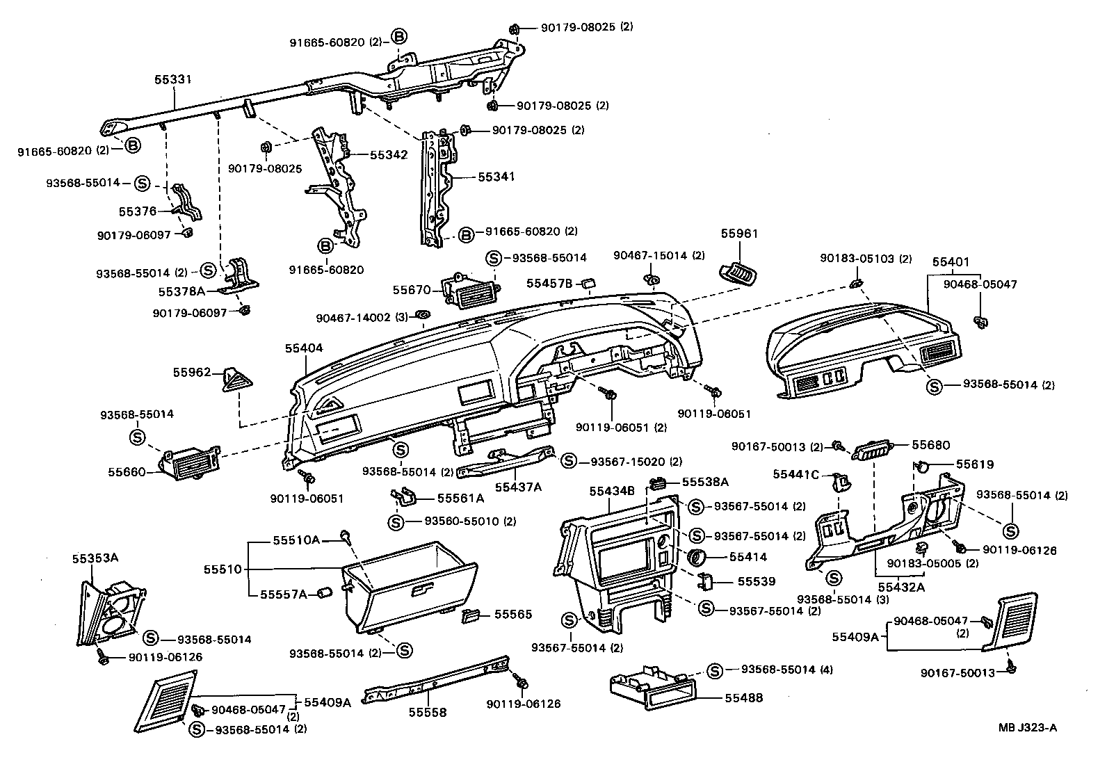 Instrument Panel Glove Compartment