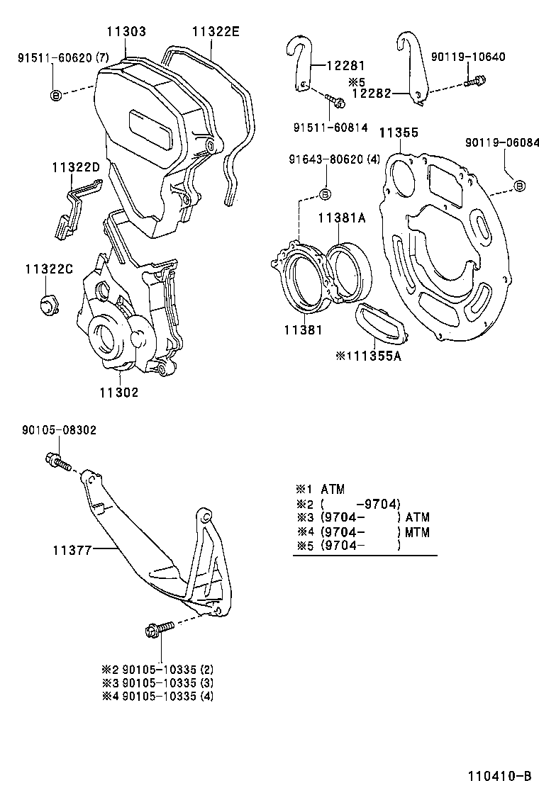 Timing Gear Cover & Rear End Plate