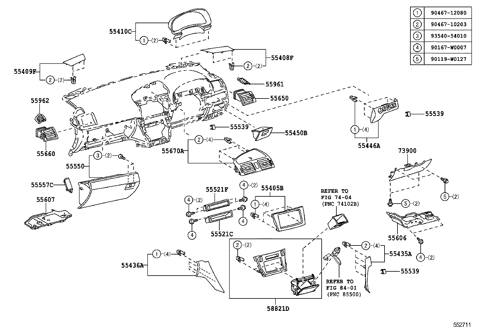 Instrument Panel Glove Compartment