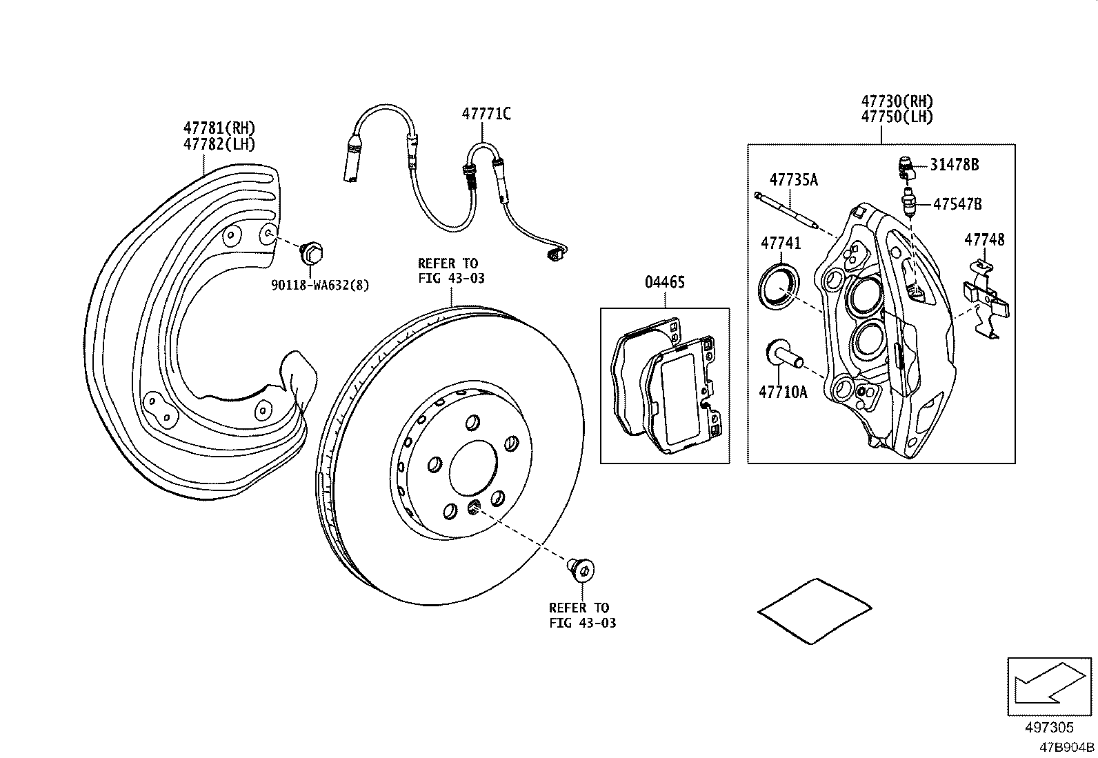 Front Disc Brake Caliper Dust Cover