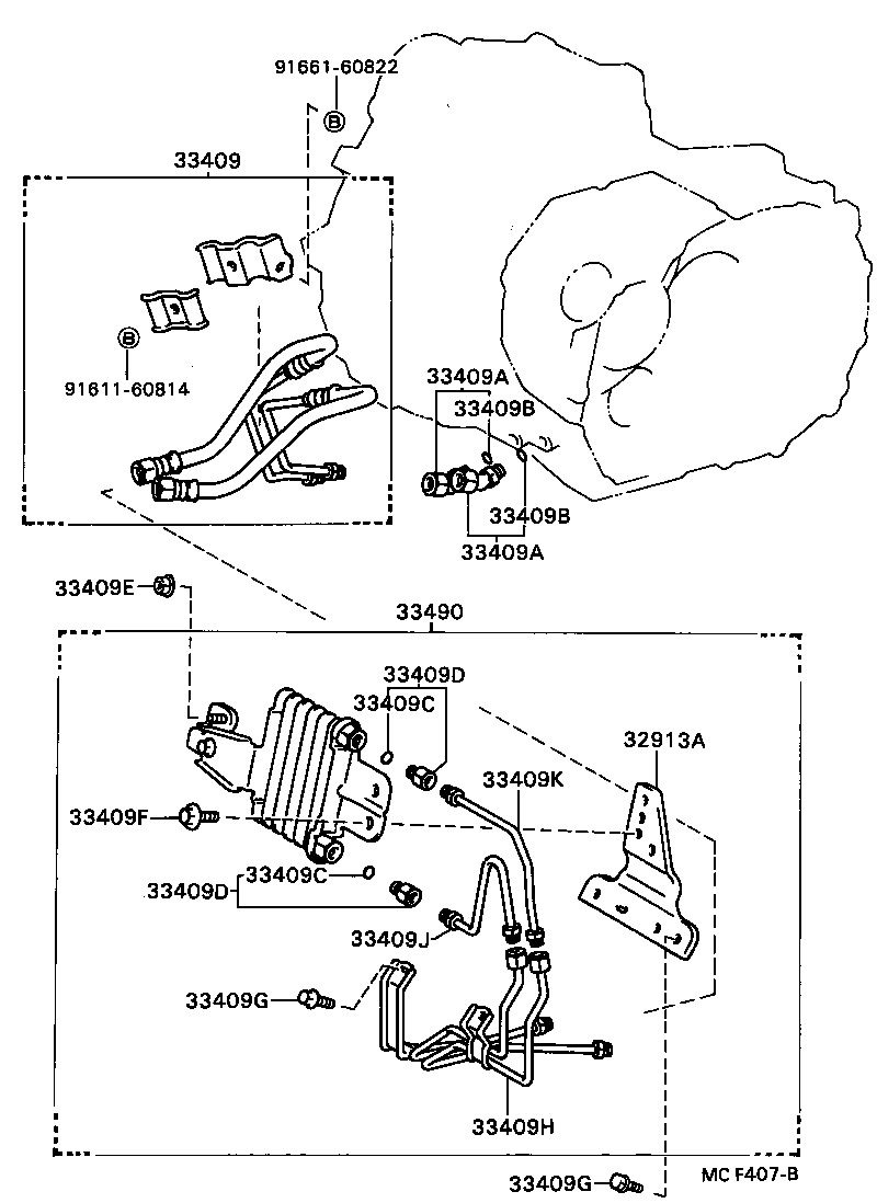 Oil Pump Oil Cooler Pipe