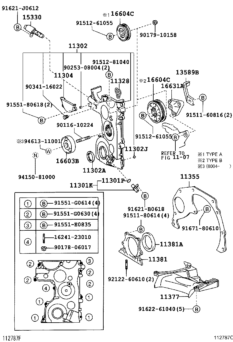 Timing Gear Cover & Rear End Plate