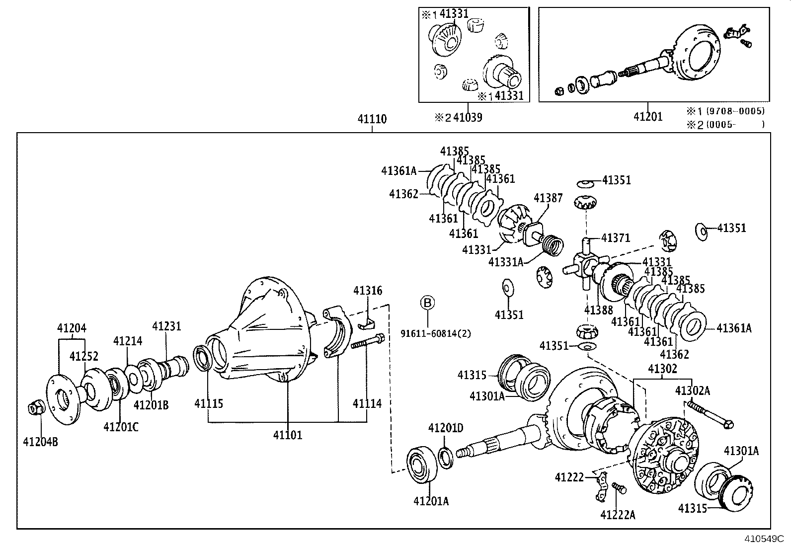 Rear Axle Housing Differential