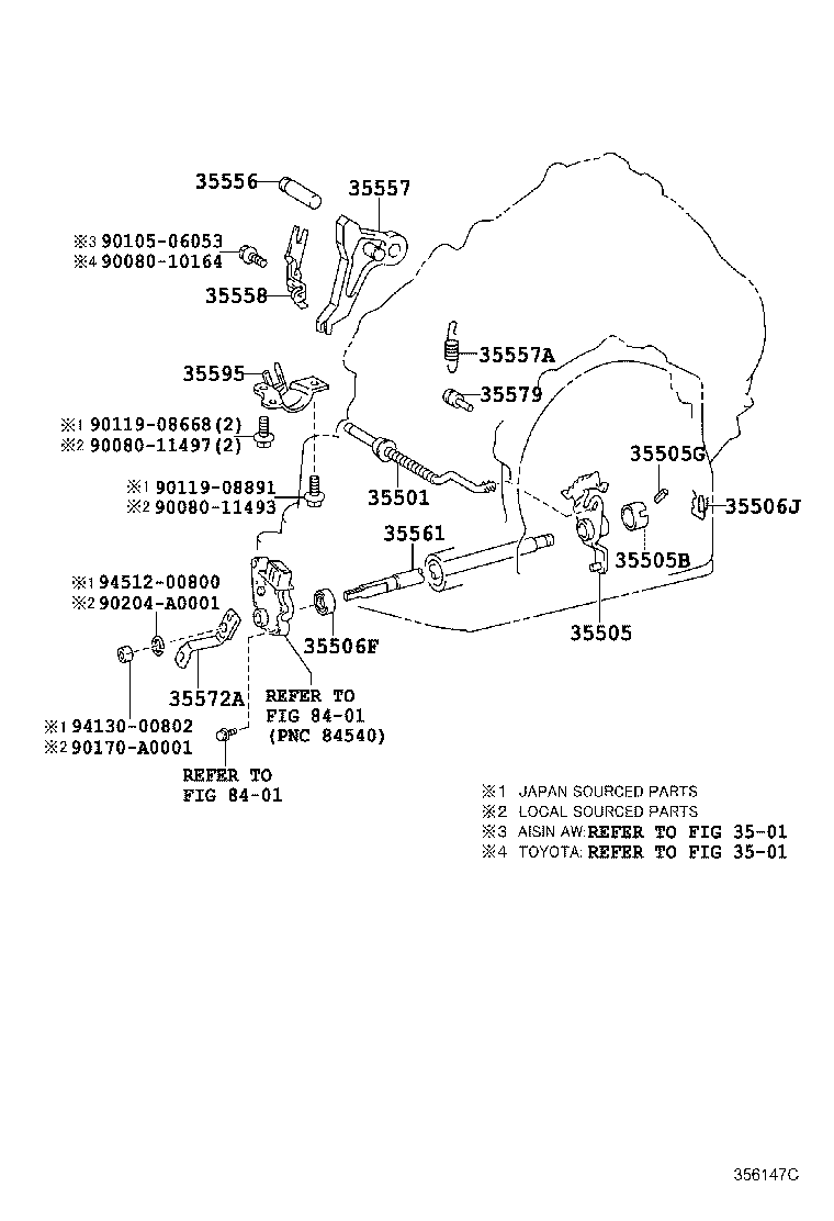 Throttle Link & Valve Lever