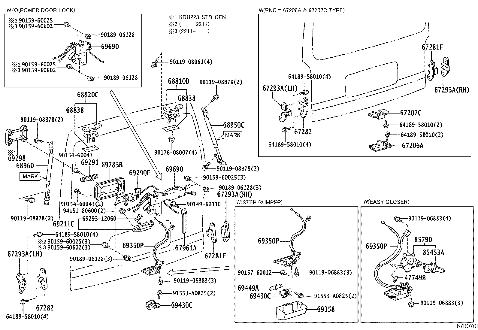Back Door Lock Hinge
