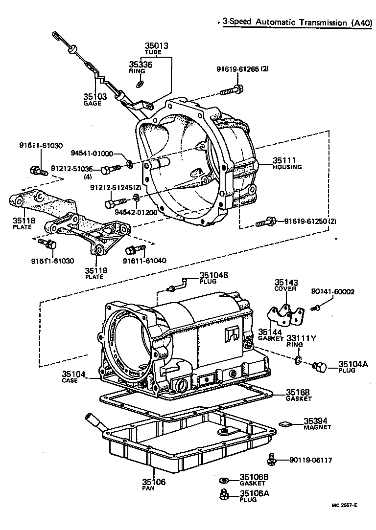 Transmission Case & Oil Pan