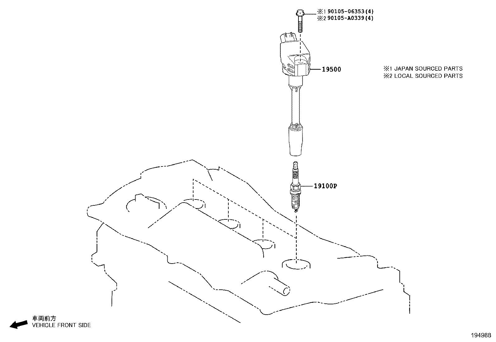 Ignition Coil Spark Plug Glow Plug