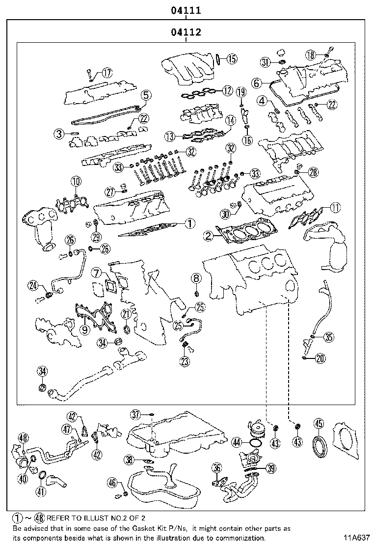 Engine Overhaul Gasket Kit