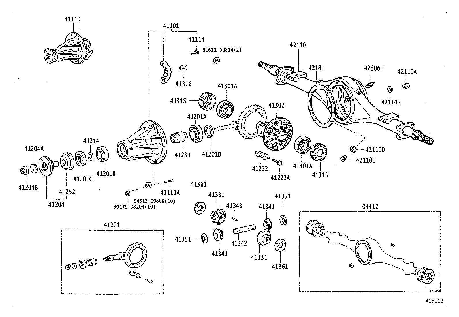 Rear Axle Housing Differential