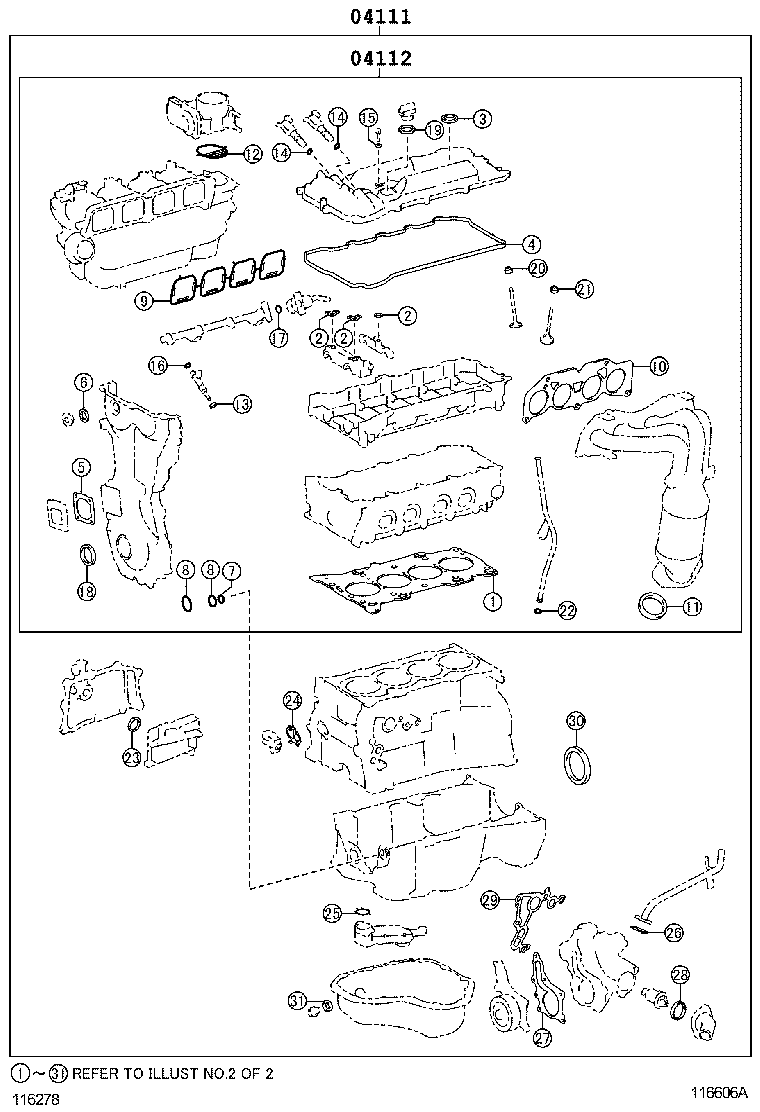 Engine Overhaul Gasket Kit