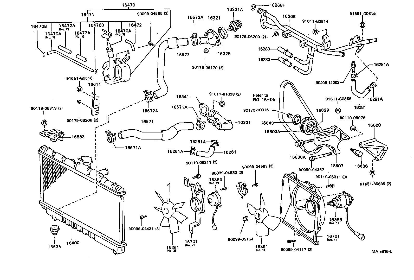 Radiator Water Outlet