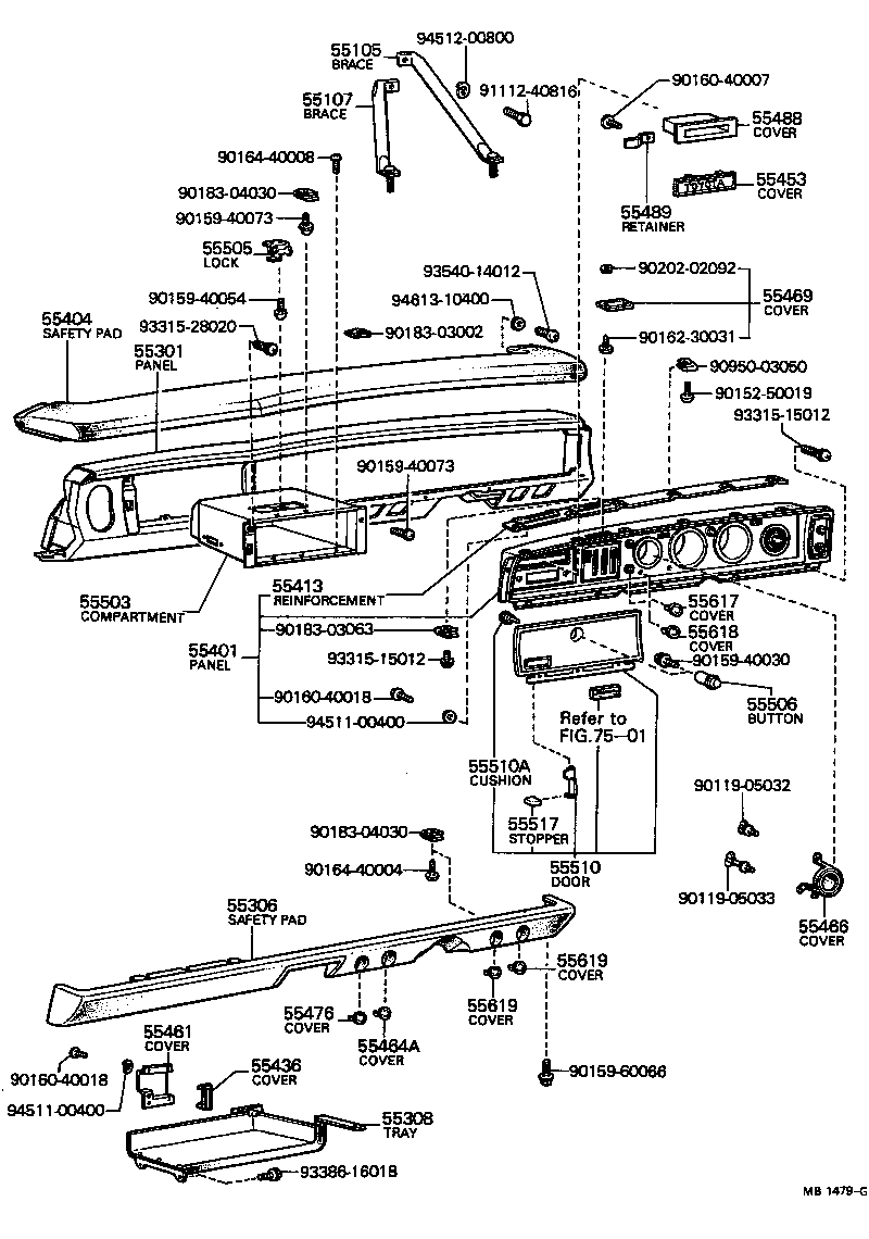 Instrument Panel Glove Compartment