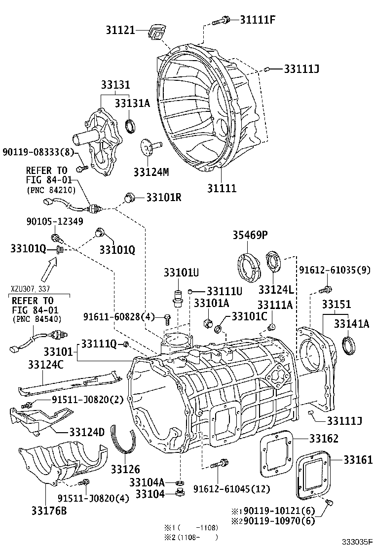 Clutch Housing + Transmission Case