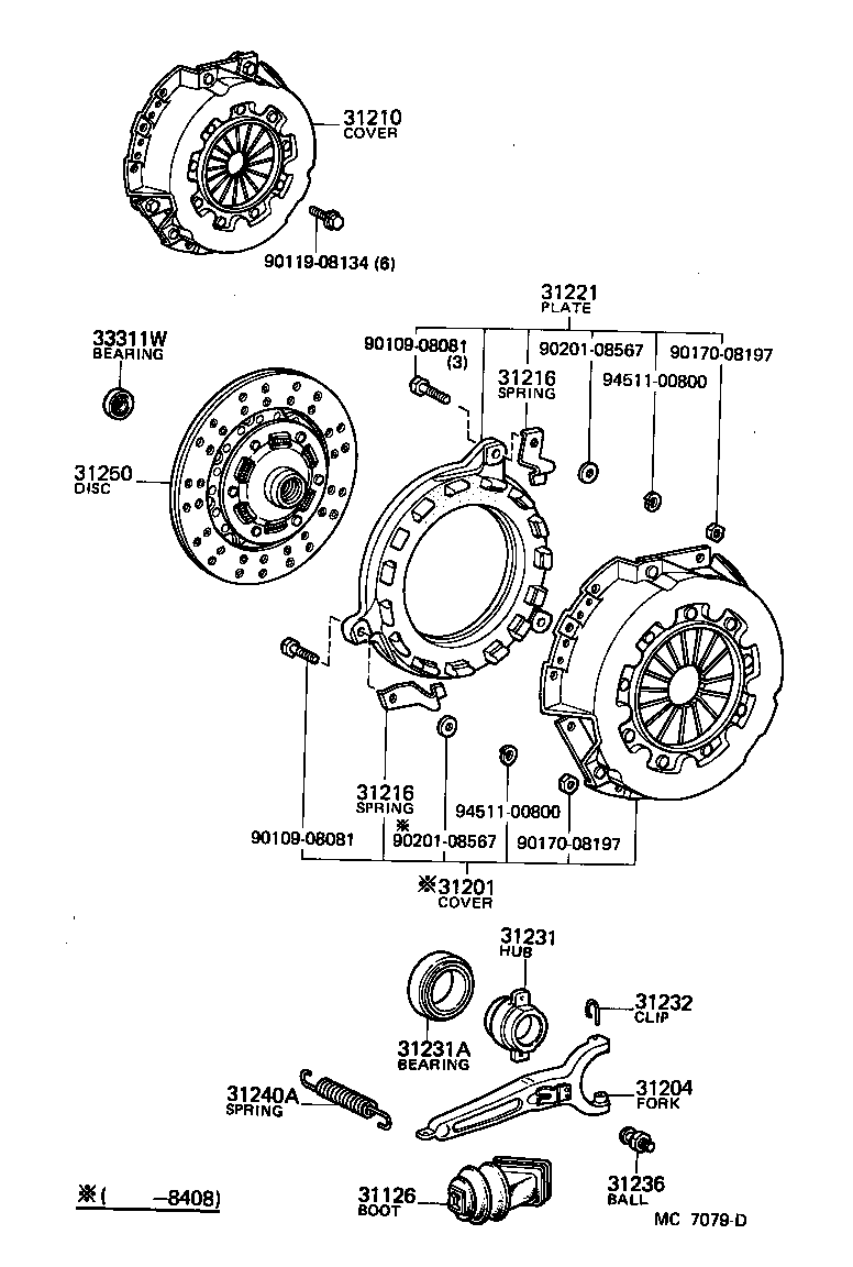 Clutch & Release Fork