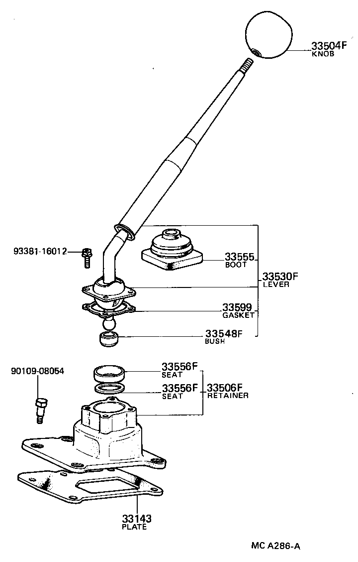 Shift Lever & Retainer