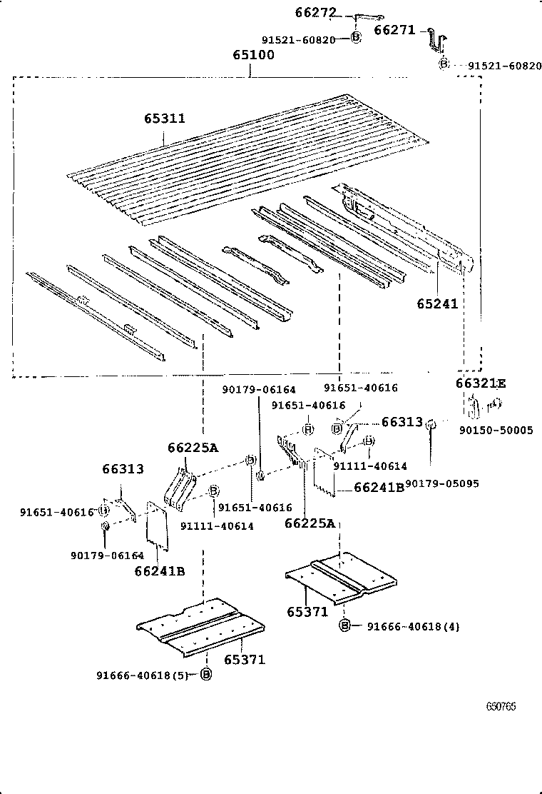 Guardabarros trasero del piso de la carrocería