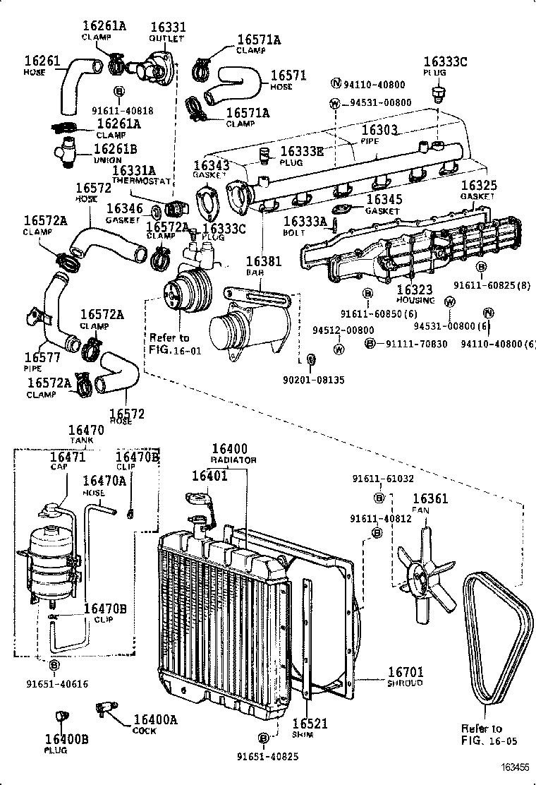 Radiator Water Outlet