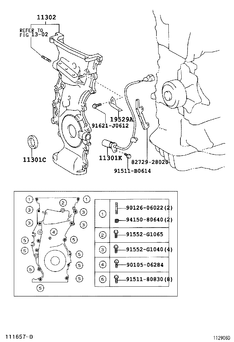 Timing Gear Cover & Rear End Plate