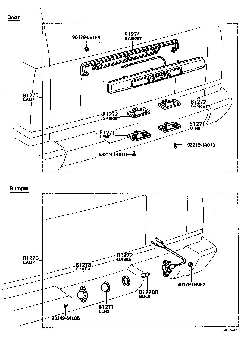 Rear License Plate Lamp
