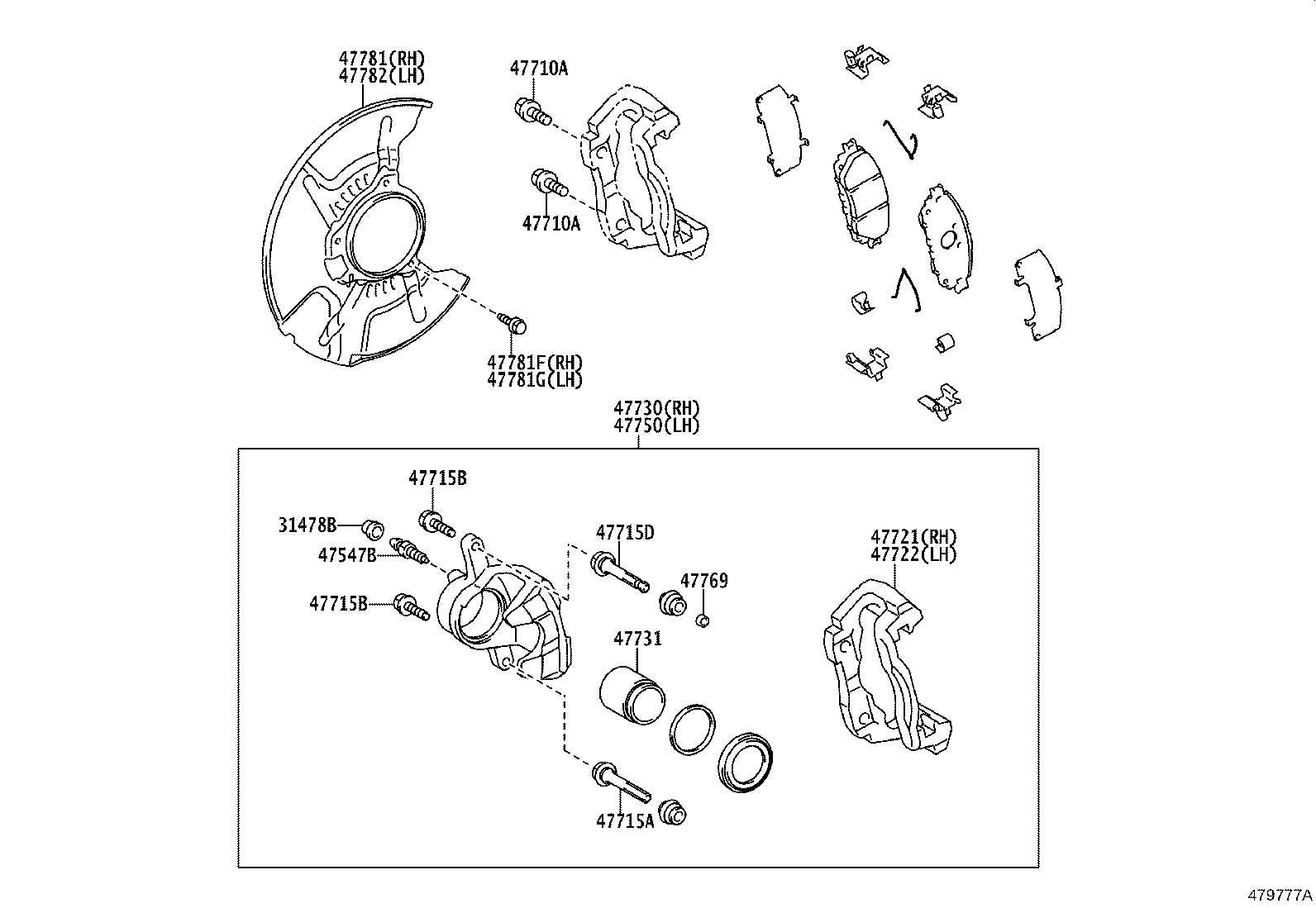 Front Disc Brake Caliper Dust Cover