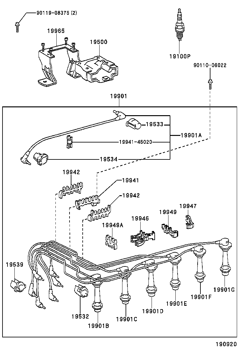 Ignition Coil Spark Plug Glow Plug