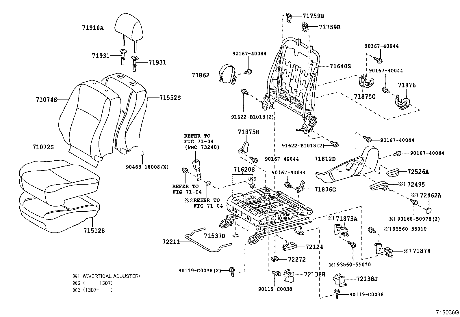 Front Seat & Seat Track