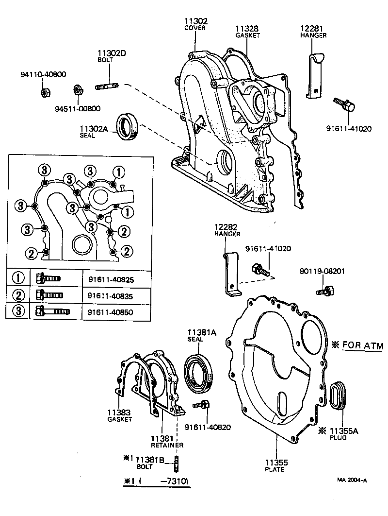 Timing Gear Cover & Rear End Plate