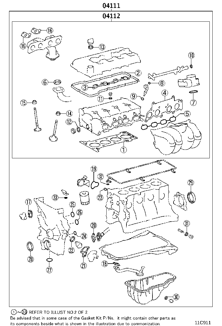 Engine Overhaul Gasket Kit